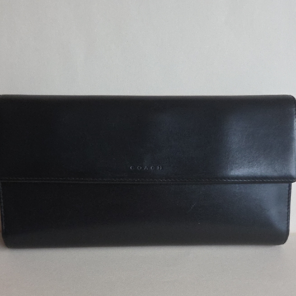 Coach Vintage Midnight Black Leather Wallet